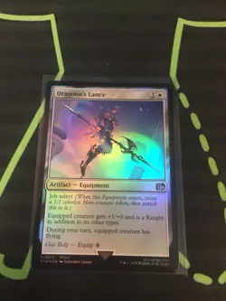 MTG Magic The Gathering Dragoons’ Lance Foil FIN White Artifact Final Fantasy - Image 1