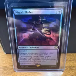 MTG Magic The Gathering Ninja’s Blades Foil FIN Rare Artifact Final Fantasy - Image 1