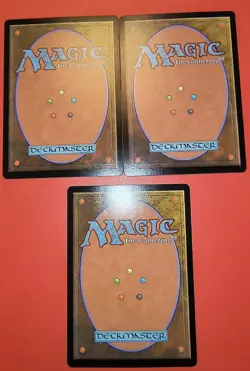 3X PLAY SET/MTG - MAGIC /BASIC LAND: ISLAND FULL ART REGULAR FINISH/ #263, WOE - Image 2