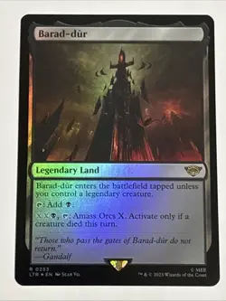 MTG Lord of the Rings Barad-dur Foil 0253 NM Rare - Image 1