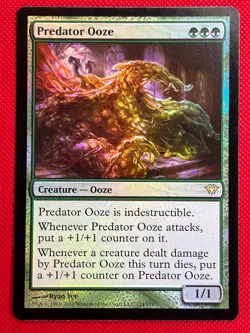 MTG Foil 1X Predator Ooze X1 Dark Ascension Magic - LP - Image 1