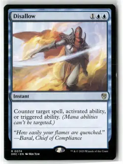 Disallow Commander: Aetherdrift NM MAGIC MTG - Image 1