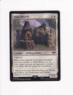 2023 MTG MAGIC THE GATHERING LORD OF THE RINGS SHIRE SHIRRIFF (#1) (X) - Image 1