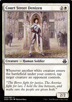 Court Street Denizen Elspeth vs. Kiora White Magic the Gathering MTG x1 - Image 1