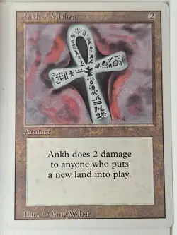Ankh of Mishra Magic - Revised Edition Core Set - Magic the Gathering MTG Nice! - Image 1