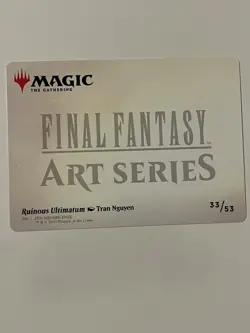 Ruinous Ultimatum Final Fantasy Art Series 33/53 Gold Stamped MTG - Image 2