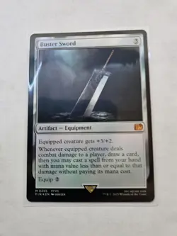 Buster Sword M 0255 Final Fantasy MTG Regular Foil NM - Image 1