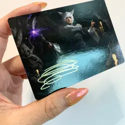 Y'shtola Night's Blessed Art Card 21/53 (Gold Stamp Signature) MTG Final Fantasy - Image 3