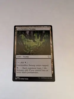Leechridden Swamp 0286 Non Foil Uncommon Duskmourn MTG Near Mint - Image 1