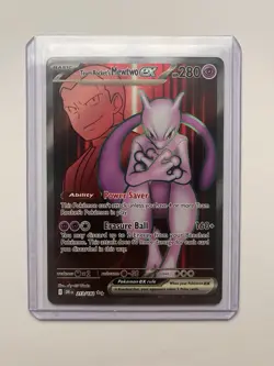 Pokemon TCG Destined Rivals Team Rockets Mewtwo EX 213/182 - Image 1