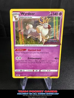 Wyrdeer SWSH206, Astral Radiance Prerelease Promo, Pokemon, NM - Image 1