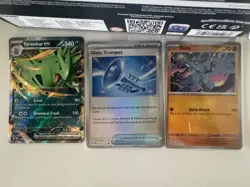 Pokemon Prismatic Evolutions Opened ETB + Contents & Binder Bundle No Packs Inc - Image 2