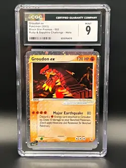 Pokemon Black Star Promo Holo Groudon EX 002 EX Ruby & Sapphire - CGC 9 Mint 🔥 - Image 1