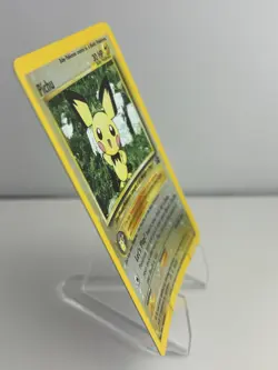 2001 Pokemon Black Star Promo #35 Pichu reverse foil holo Pokemon league NM - Image 4