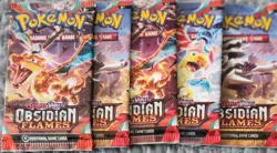 Pokemon TCG Scarlet & Violet Obsidian Flames Booster 5 Packs 🔥 New Sealed Packs - Image 1