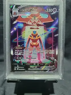 2023 Pokemon SWSH FA/Deoxys VMAX Crown Zenith #GG45 PSA 10 Gem MT - Image 1