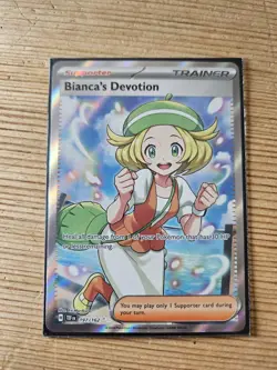 Pokemon TCG Biancas Devotion Temporal Forces Ultra Rare Full Art 197/162 - Image 1