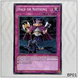 Half or Nothing - BP01-EN101 - Common 1st Edition Yugioh - Image 1