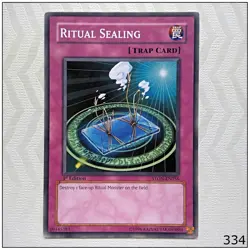 Ritual Sealing - STON-EN056 - Common 1st Edition Yugioh - Image 1
