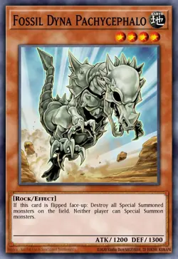 Fossil Dyna Pachycephalo - RA03 - Platinum Secret Rare - Yugioh - Euro - Image 1