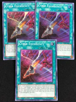 YUGIOH CYBER EMERGENCY GEIM-EN042 1ST SUPER X3 (NM) - Image 1