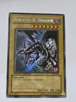 Yugioh Red-Eyes B. Dragon BPT-005 Secret Rare Limited Edition LP Foil - Image 3
