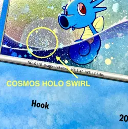 Horsea SVP137 COSMOS HOLO SWIRL Black Star Promo Pokemon Card TCG 2024 S&V NM+ - Image 2