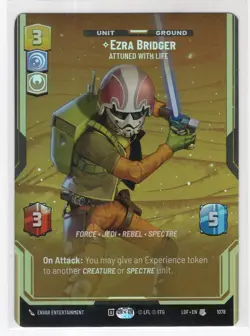 Star Wars Unlimited LotF Prestige Foil Card LOF1078 Ezra Bridger - Image 1