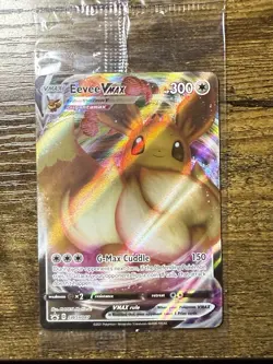 Eevee VMAX SWSH087 Shining Fates Black Star Promo Pokemon Card SEALED - Image 1