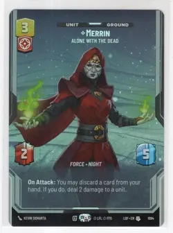 Star Wars Unlimited LotF Prestige Foil Card LOF1094 Merrin - Image 1