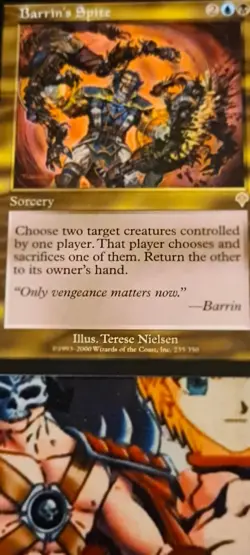 Barrins Spite 🇬🇧 Invasion 235 /350 Nm Magic the Gathering Mtg 2000 Og Card - Image 2