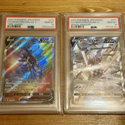 Pokemon Card Origin Forme Dialga V 075 & Palkia V 071 SA PSA 10 GEM MINT Japan - Image 2