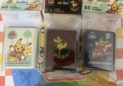 Pokemon World Championships 2025 Anaheim Set Of 3 Card Sleeves 65 For All 3 - Image 1