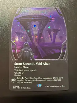 MTG #0379 Susur Secundi Void Altar (Galaxy Foil) Edge of Eternities Land Planet - Image 1
