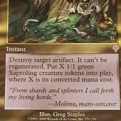 MTG Artifact Mutation 🇬🇧 Invasion Nm Magic the Gathering Card Karte 2000 Og - Image 3