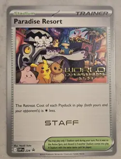 Pokemon World Championship 2025 STAFF Paradise Resort SVP 224 Anaheim Promo #1 - Image 1