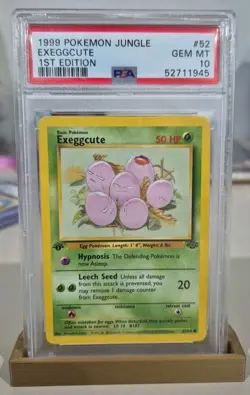1999 Pokemon Jungle Set 1st Edition exeggcute #52 PSA 10 MINT English 52/64 - Image 1