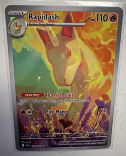Rapidash 189/182 Illustration Rare (IR) - Pokemon Destined Rivals NEAR MINT - Image 1