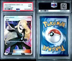 Pokemon TCG S-Chinese Cynthia 186/151 CSM1cC SR Holo Mint New Sun&Moon PSA 9 - Image 3