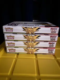 Pokemon Scarlet & Violet 151 Zapdos EX Collection Box Lot of 4 - Image 1