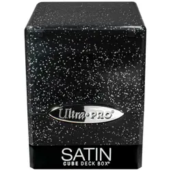 Ultra PRO Glitter Black Satin Cube Deck Box Compartment Card Storage Case ccg - Image 2