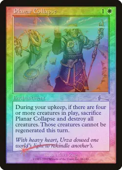 Planar Collapse FOIL Urza's Legacy HEAVILY PLD White Rare MAGIC CARD ABUGames - Image 1