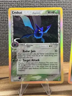 2 Crobat Pokemon Cards Reverse Holo 2/113 Delta Species 2005 - Image 2