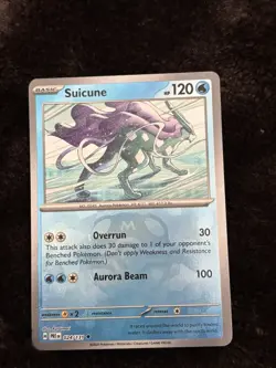 Pokemon TCG Prismatic Evolutions Masterball Suicune Card 024/131 - Image 1