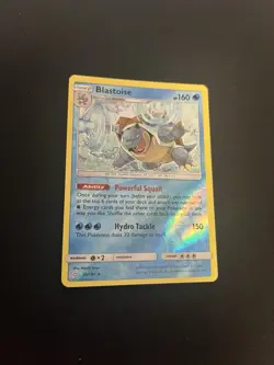 Blastoise 25/181 NM/MINT Pokemon Cards Reverse Holo Rare Team Up - Image 1