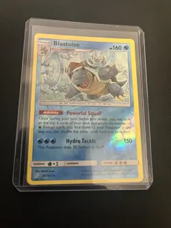 Blastoise 25/181 NM/MINT Pokemon Cards Reverse Holo Rare Team Up - Image 3