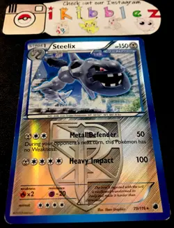 Steelix 79/116 PL Reverse Holo Rare Vintage Pokemon Card. Free Tracked Shipping! - Image 1