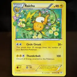Raichu RC9/RC32 NM XY Generations Radiant Collection Pokemon Card flowers spring - Image 1