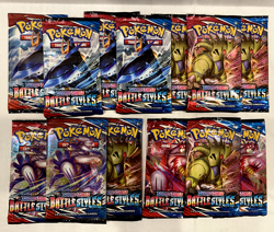 Pokemon TCG Sword & Shield Battle Styles 10 card Booster Packs - lot of 13 Packs - Image 2