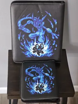Premium Leather Zipper Pokemon 4 Pocket & 9 Pocket Matching Card Binder Set - Image 2